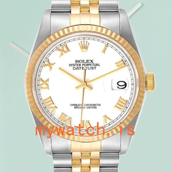 Rolex Datejust 16233WRJ Mens 36mm Black Dial Stainless Steel: Genuine vs. Replica
