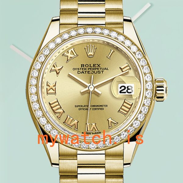 Rolex Datejust m279138rbr-0021 28mm Ladies Diamond Bezel Automatic: A Timeless Elegance